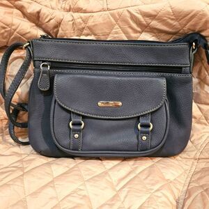 Koltov blue crossbody purse